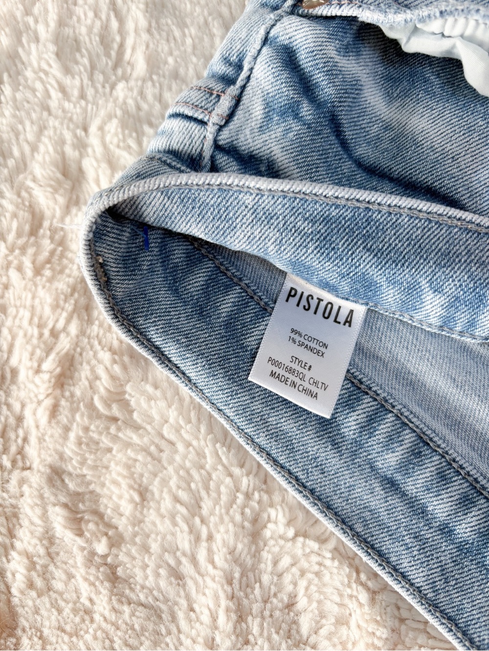 Pistola Charlie High Rise Straight Ankle Jeans Light Wash Size 31 - Picture 7 of 10